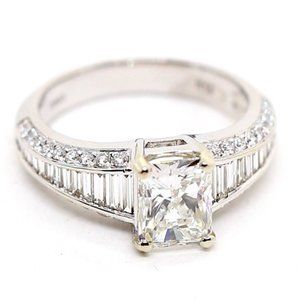 4.36 Carat Radiant Diamond Engagement Ring
